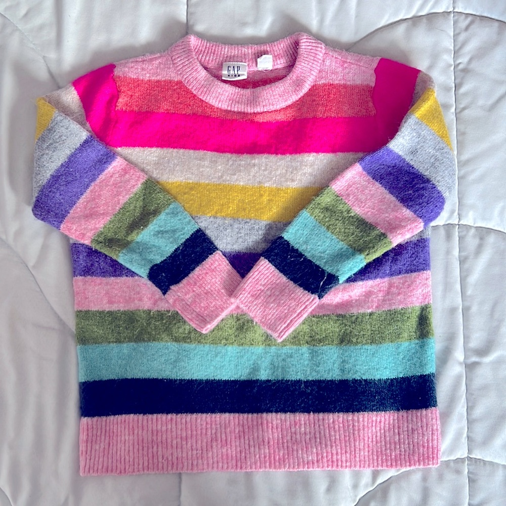 GAP kids girls multi color sweater sz XS